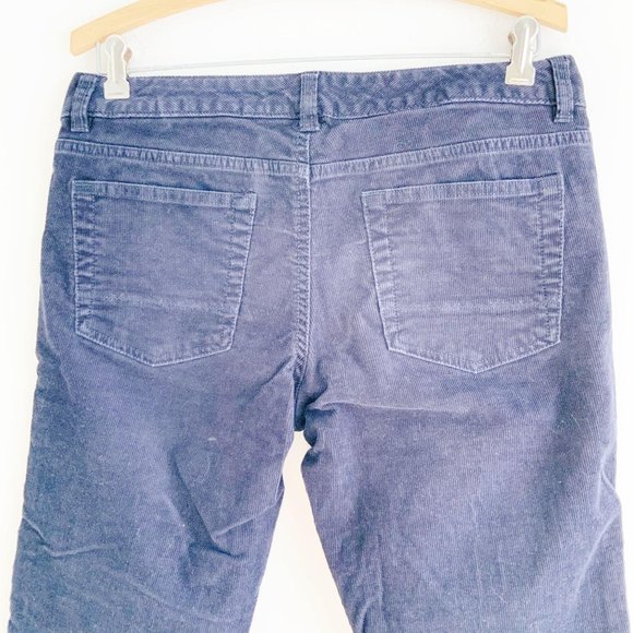 Lands' End Canvas 1963 Low Rise Slim Leg Navy Corduroy Pants - Picture 13 of 16